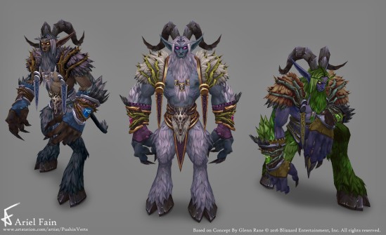 Wow Character handpaint reference