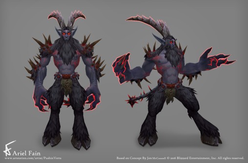 Wow Character handpaint reference