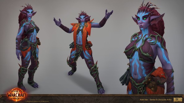 Wow Character handpaint reference